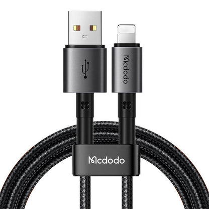 USB kabelis uz Lightning Mcdodo CA-3581, 3A, 1.8m (melns)