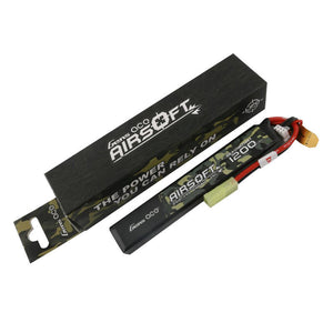 Lipo-batteri GENS ACE AIRSOFT GUN 1200mAh 7.4V 2S1P 25C