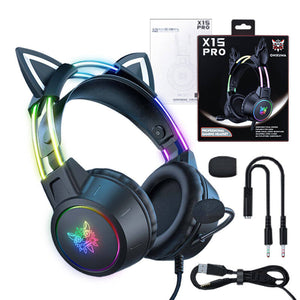 ONIKUMA X15 PRO -pelikuulokkeet Kissa (Musta)