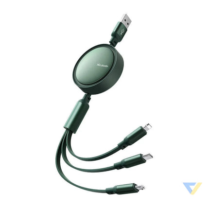 3in1 USB to USB C / Lightning / Micro USB Cable Mcdodo CA 7257 3.5A 1.2m (green) Combo Cables