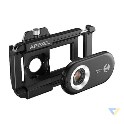 3x CPL lens / microscope for smartphone Apexel APL MS3IN1 200x / 150x / 100x Phone lenses
