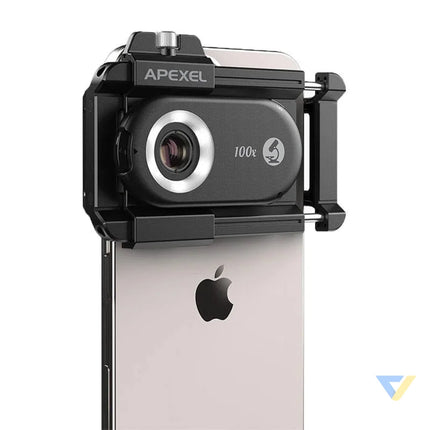 3x CPL lens / microscope for smartphone Apexel APL MS3IN1 200x / 150x / 100x Phone lenses