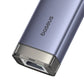 Hub 4i1 Baseus UltraJoy USB-A&USB-C til 3xUSB3.0+USB-C+RJ45 (grå)