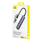 Hub 4i1 Baseus UltraJoy USB-A&USB-C til 3xUSB3.0+USB-C+RJ45 (grå)