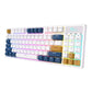 Juhtmevaba mehaaniline klaviatuur Royal Kludge RK89 RGB, Lemon lüliti (valge)