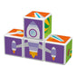 Magicube trykte transport magnetblokke + kort 7 elementer GEOMAG GEO-122
