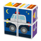 Magicube trykte transport magnetblokke + kort 7 elementer GEOMAG GEO-122