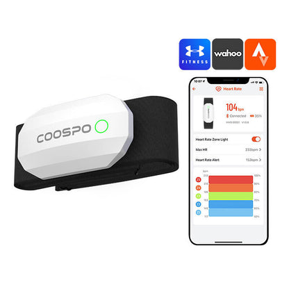 Chest Heart Rate Monitor Coospo H808S-W compatibile with Strava wahooo, mapmyfitness etc.