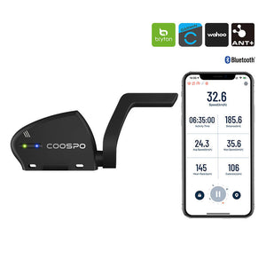 Greičio ir žingsnių dažnio jutiklis Coospo BK805 suderinamas su Wahoo, Garmin, Bryton ir kt.