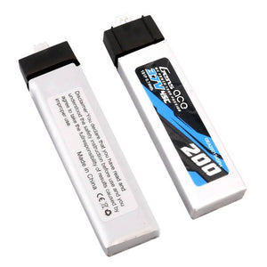Gens ace 200mAh 3.7V 45C 1S1P Lipo-batteri (2 st)