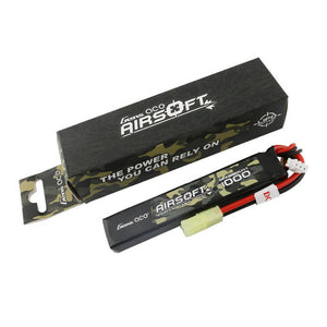 Gens ace 25C 1000mAh 2S1P 7.4V Airsoftvapen Lipo-batteri med mini Tamiya-kontakt