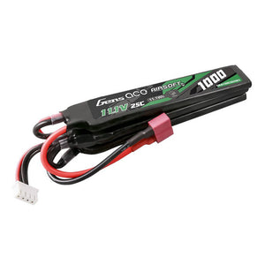 Gens ace 25C 1000mAh 3S1P 11.1V Nunchuck 3X Airsoftgevär Lipo-batteri med T-kontakt