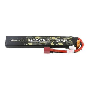 Gens ace 25C 1200mAh 2S1P 7.4V Airsoftvapen Lipo-batteri med T-kontakt
