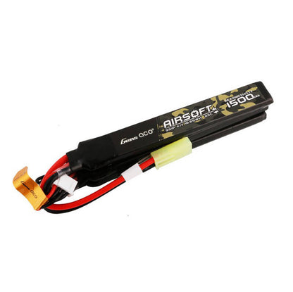 Gens ace 25C 1500mAh 3S1P 11.1V Nunchuck 3X Airsoftgevär Lipo-batteri med mini Tamiya-kontakt