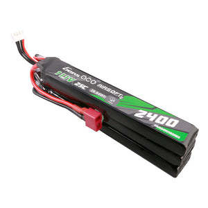 Gens ace 25C 2400mAh 3S2P 11.1V NUNCHUCK 3X Airsoftvapen Lipo-batteri med Deans(T)-kontakt