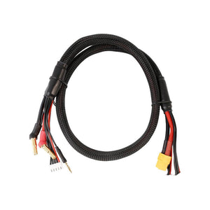 Gens Ace 2S/4S opladerkabel: 4mm & 5mm bullet med XT60-stik