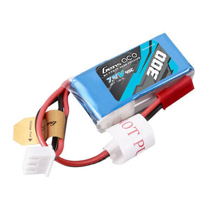 Gens ace 300mAh 7.4V 45C 2S1P Lipo-batteripaket med JST-SYP-kontakt