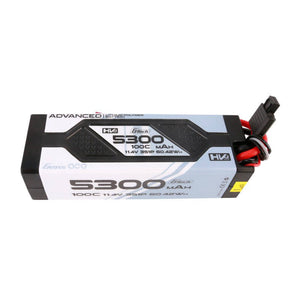 Gens ace Advanced G-Tech 5300mAh 11.4V 3S1P 100C HV bil Lipo batteripaket hårdskal med Deans-kontakt