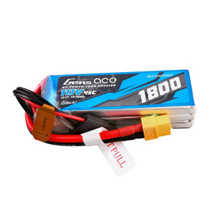 Gens ace G-Tech 1800mAh 11.1V 45C 3S1P Lipo-batteripaket med XT60-kontakt