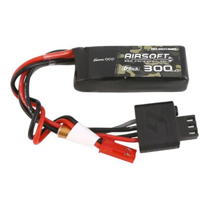 Gens ace G-Tech 35C 300mAh 2S1P 7.4V Airsoftvapen Lipo-batteri med JST-SYP-kontakt