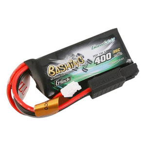 Gens ace G-Tech 400mAh 7.4V 2S1P 35C Lipo-batteri med JST-PHR-plugg-Bashing Series-kontakt