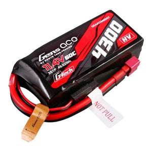Gens ace G-Tech 4300mAh 3S1P 11.4V 60C Lipo-batteri med T-kontakt