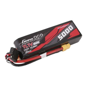 Gens ace G-Tech 5000mAh 11.1V 60C 3S1P Lipo med XT60-kontakt