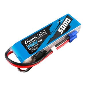Gens ace G-Tech 5000mAh 14.8V 45C 4S1P Heli Lipo-batteri med EC5-kontakt