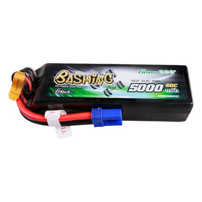 Gens ace G-Tech 5000mAh 14.8V 4S1P 60C Lipo-batteripaket med EC5-plugg-Bashing-serien