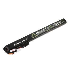 Gens ace 25C 1200mAh 3S1P 11.1V Airsoftvapen Lipo-batteri med mini Tamiya-kontakt Lång storlek