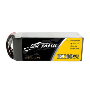 Tattu 12000mAh 22.2V 30C 6S1P UAV Lipo-batteripaket med EC5-kontakt