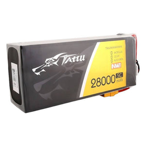 Tattu NMC 28000mAh 22.2V 5C 6S1P Lipo-batteripaket med XT90-S-kontakt
