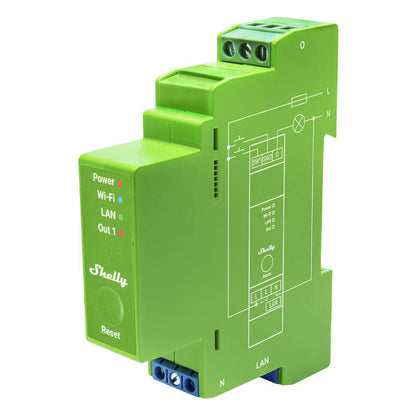 Shelly Pro Dimmer 1 DIN-skinne Smart Switch, 1-kanal