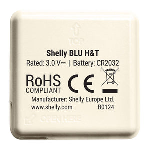 Shelly BLU H&T temperatūros ir drėgmės jutiklis (dramblio kaulo spalvos)