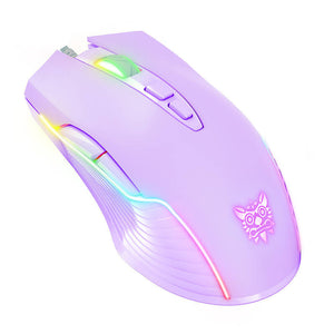 ONIKUMA RGB Kablet Gaming Mus CW905 Lilla