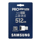 Minneskort Samsung microSDXC PRO Ultimate 200 MB/s UHS-I/U3 (MB-MY512SB/WW)