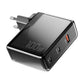 Vægoplader, Essager, ECT2CA-ZXB01-Z, GaN, USB-A, USB-C 100W (sort)