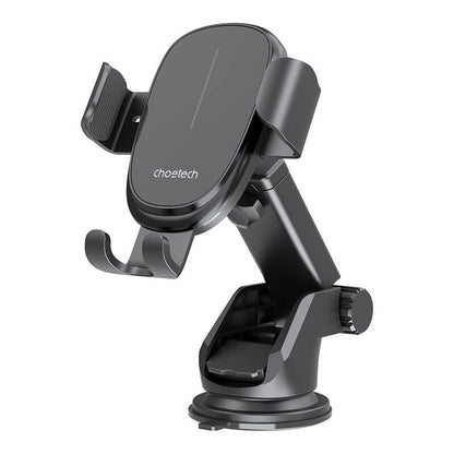 Gravitācijas auto turētājs ar lādētāju Choetech T203-F, 15W (melns)