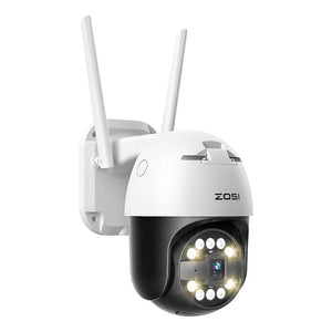 IP-ulkokamera ZOSI C296 WiFi Pan Tilt 5MP IP66 32GB microSD-kortilla