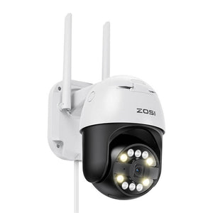 IP-ulkokamera ZOSI C296 WiFi Pan Tilt 8MP Dual IP66 32GB microSD-kortilla