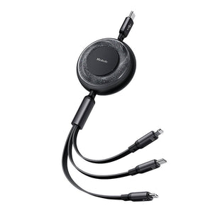 3in1 USB uz USB-C / Lightning / Micro USB kabelis, Mcdodo CA-5220, 1.2m (Melns)
