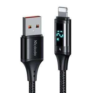 Digitālais displejs USB uz Lightning datu kabelis Mcdodo CA-1060, 1.2m