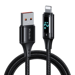 Digitālais displejs USB uz Lightning datu kabelis Mcdodo CA-1060, 1.2m