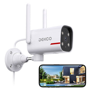 IP-ulkokamera WiFi DEKCO DC4L 2K QHD 270°