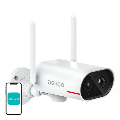 IP-ulkokäyttöön tarkoitettu WiFi-kamera aurinkopaneelilla DEKCO DC8L 3MP