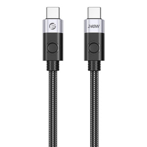 Orico 240W USB-C till USB-C laddningskabel, 1 m (svart)