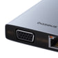 Hub 13in1 Baseus PortalJoy USB-C HDMI:hen+DP:hen+VGA:han+C:hen+USB:hen+PD:hen+RJ45:een+SD/TF:hen+3,5 mm (harmaa)