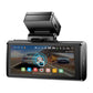 4K frontkamera, 1080p bakre kamera och 1080p intern kamera Azdome M580, 5GHz WiFi, GPS, G-sensor + 64GB minneskort