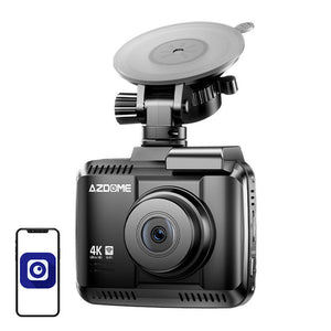 4k fram- och 1080p bakre kamera Azdome GS63HPro, WiFi, GPS, G-sensor