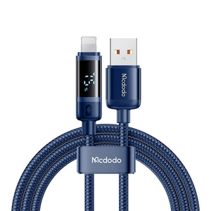 Mcdodo CA-5001 USB-A uz Lightning kabeli, 100W, 1.2m (zils)